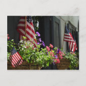 US Flagge Postkarte (Vorderseite)