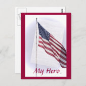 US Flagge Postkarte (Vorne/Hinten)