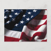 US-Flagge Postkarte (Vorderseite)