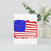 US-Flagge Postkarte (Stehend Vorderseite)