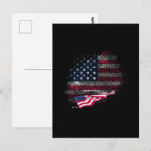 US-Flagge Postkarte (Vorne/Hinten)