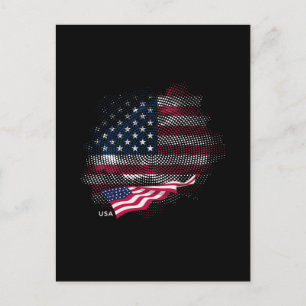 US-Flagge Postkarte