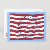 US Flagge Postkarten für das Zeichen des Friedens (Vorne/Hinten)