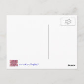 US Flagge Postkarten für das Zeichen des Friedens (Rückseite)