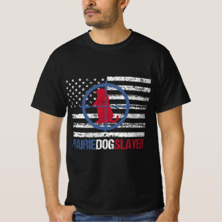 US-Flagge Prairie Hunde Jagd Prärie Hund Slayer T-Shirt