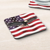US-Flagge Proud Eagle Clipboard Mouse Pad Getränkeuntersetzer (Linke Seite)