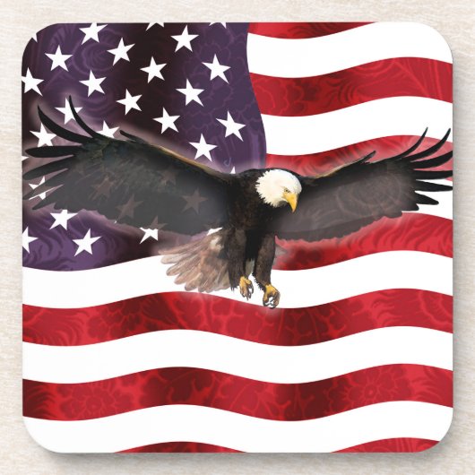 US-Flagge Proud Eagle Clipboard Mouse Pad Getränkeuntersetzer (Vorderseite)
