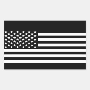 US-Flagge Rechteckiger Aufkleber