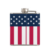 US Flagge Red White Blue Flachmann (Rückseite)