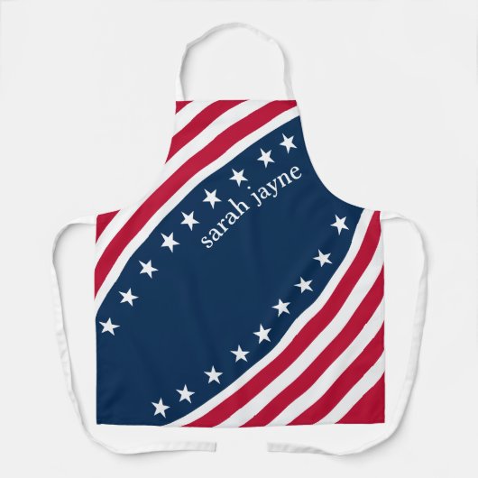 US Flagge Red White Blue Schürze (Vorderseite)