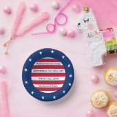 US Flagge Red White und Blue Patriotic Pappteller (Party)