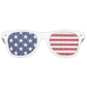 US Flagge Red White und Blue Patriotic Sonnenbrille (Vorderseite)