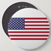 US-Flagge rot weiß und blau Button (Vorne & Hinten)