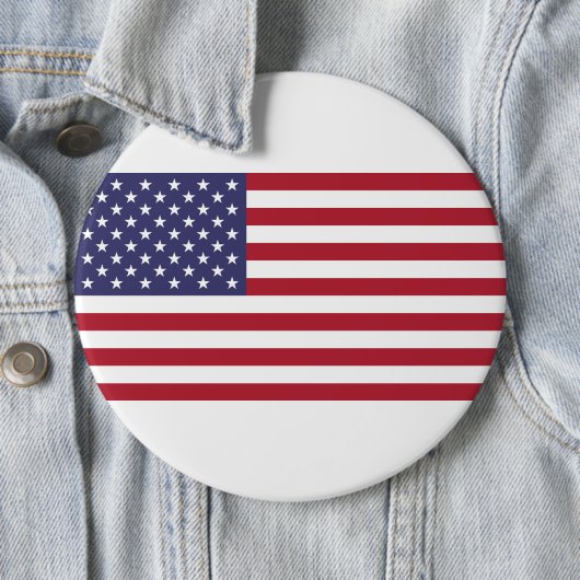US-Flagge rot weiß und blau Button (Beispiel)