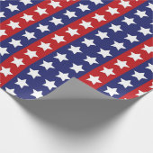US Flagge Rot Weiß und Blau Geschenkpapier (Ecke)
