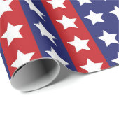 US Flagge Rot Weiß und Blau Geschenkpapier (Rolleneckpunkt)