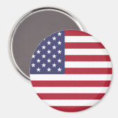 US-Flagge rot weiß und blau Magnet (Vorderseite/Rückseite)