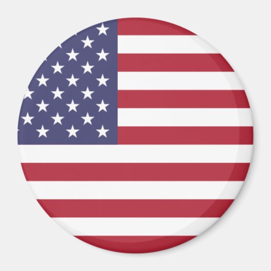 US-Flagge rot weiß und blau Magnet (Vorne)