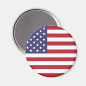 US-Flagge rot weiß und blau Magnet (Vorderseite/Rückseite)