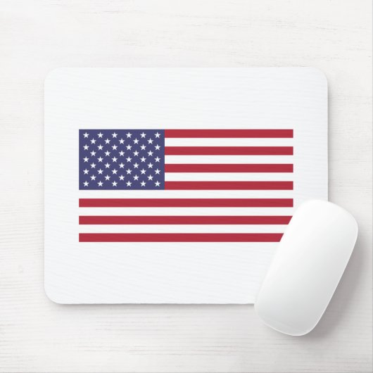 US-Flagge rot weiß und blau Mousepad (Mit Mouse)