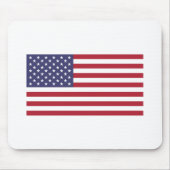US-Flagge rot weiß und blau Mousepad (Vorne)