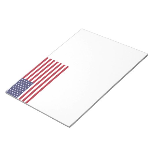 US-Flagge rot weiß und blau Notizblock (angewinkelt)