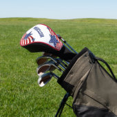 US Flagge Rot, Weiß und Blau Personalisiert Golf Headcover (In SItu)