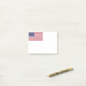 US-Flagge rot weiß und blau Post-it Klebezettel (Auf Schreibtisch)