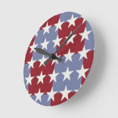 US Flagge Runde Wanduhr (Winkel)