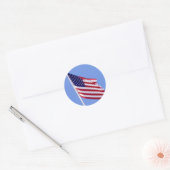 US Flagge Runder Aufkleber (Umschlag)