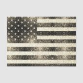 US-Flagge Rustikale Goldfische Glitzern Seidenpapier (Vorderseite)