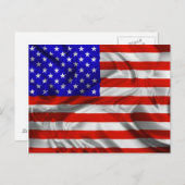 US Flagge Sa Silk Flag Postkarte (Vorne/Hinten)