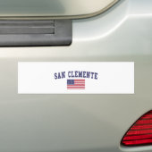 US-Flagge San Clemente Autoaufkleber (Auf Auto)
