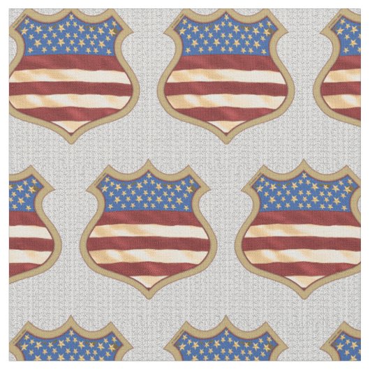 US-Flagge Schild Stoff (Nahaufnahme)