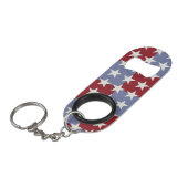 US Flagge Schlüsselbund Flaschenöffner (Vorderseite Schrägansicht)