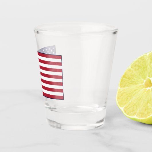 US Flagge Schnapsglas (Rechts)