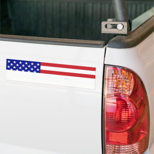US-Flagge - Schreiben Sie Ihren eigenen Text Autoaufkleber (Auf Lkw)