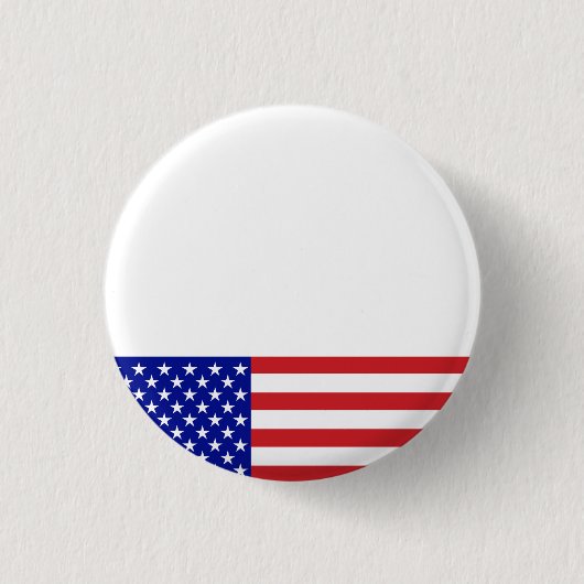 US-Flagge - Schreiben Sie Ihren eigenen Text Button (Vorderseite)