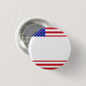 US-Flagge - Schreiben Sie Ihren eigenen Text Button (Vorne & Hinten)