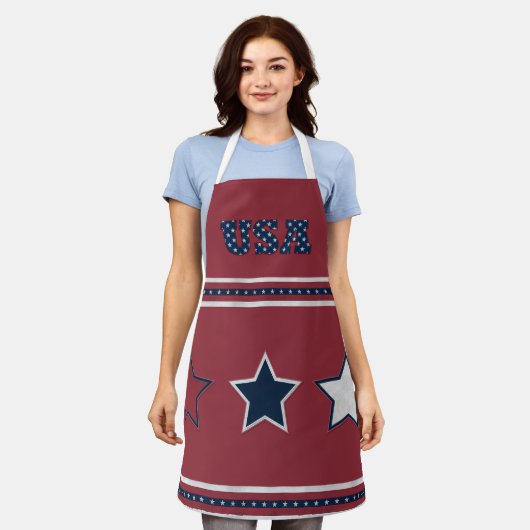 US FLAGGE Schürze der USA (Getragen)