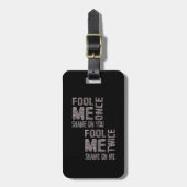 US-Flagge Schwarz-Weiß-Vintag-Retro Gepäckanhänger (Vorderseite vertikal)