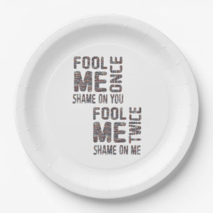 US-Flagge Schwarz-Weiß-Vintag-Retro Pappteller