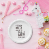 US-Flagge Schwarz-Weiß-Vintag-Retro Pappteller (Party)