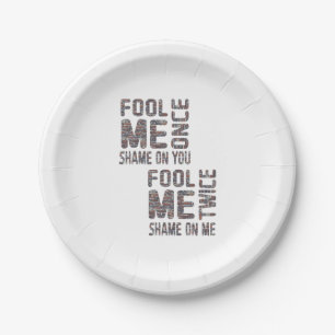 US-Flagge Schwarz-Weiß-Vintag-Retro Pappteller