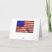 US Flagge Seidenflaggengraukarte Karte (Rückseite)