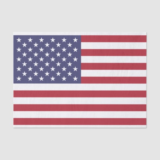 US FLAGGE SEIDENPAPIER (Vorderseite)