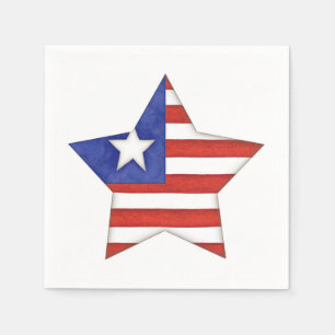 US Flagge Serviette