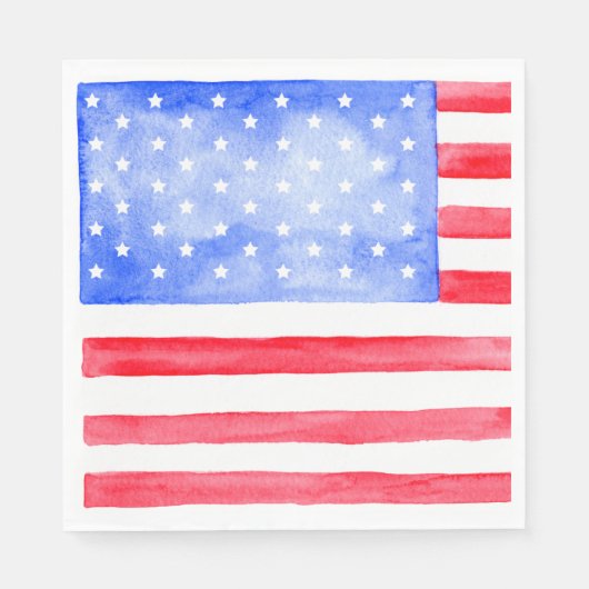 US Flagge Serviette (Vorderseite)