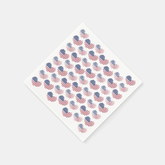 US Flagge Serviette (Ecke)
