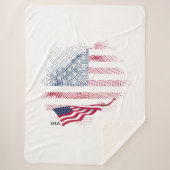 US-Flagge Sherpadecke (Vorderseite)
